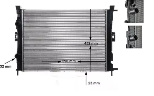 Kühler, Motorkühlung MAHLE CR 1690 000S)