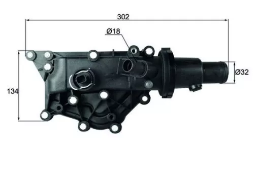 Thermostat, Kühlmittel MAHLE TH 59 89)