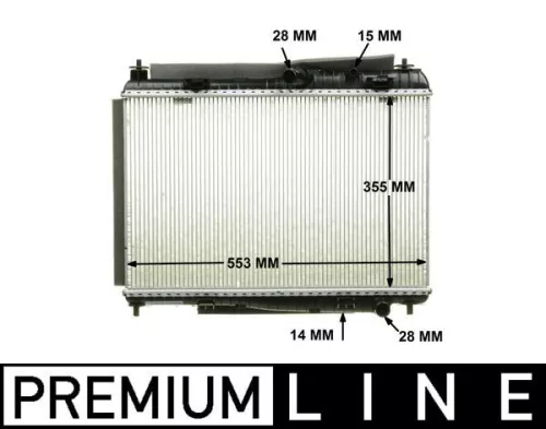 Kühler, Motorkühlung MAHLE CR 1135 000P)