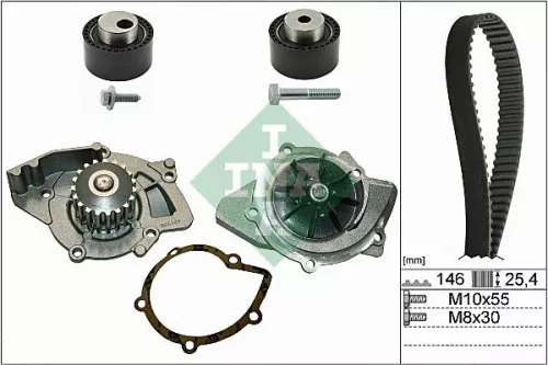 Water Pump & Timing Belt Kit Schaeffler INA 530 0234 30)