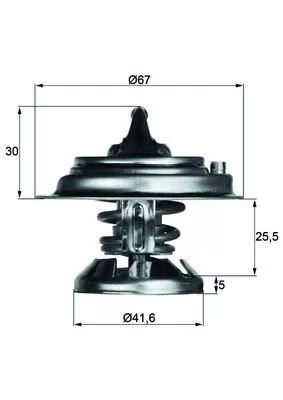 Thermostat, Kühlmittel MAHLE TX 29 85D)