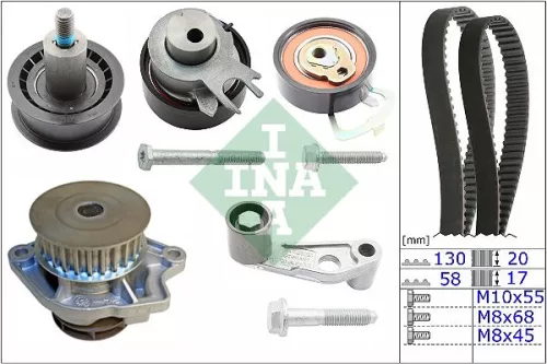 Water Pump & Timing Belt Kit Schaeffler INA 530 0089 31)