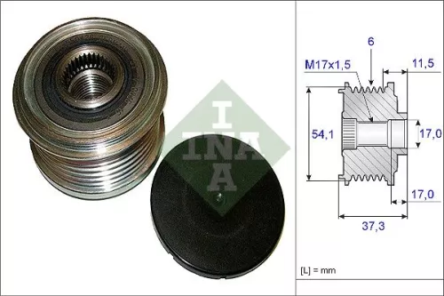 Freilaufkupplung des Generators Schaeffler INA 535 0149 10)