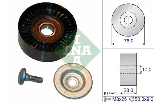 Umlenkrolle/Führungsrolle, Keilrippenriemen Schaeffler INA 532 0648 10)