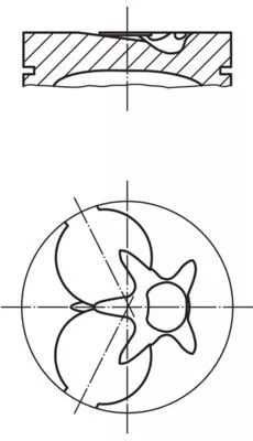 Kolben MAHLE 002 93 02)