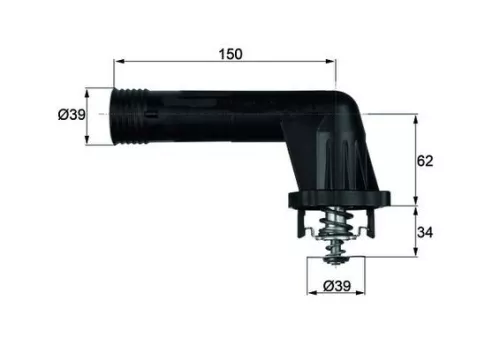 Thermostat, Kühlmittel MAHLE TI 20 95)
