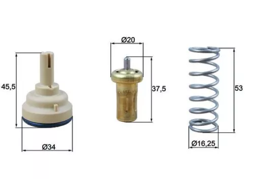 Thermostat, Kühlmittel MAHLE TX 181 95D)