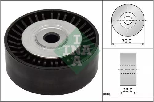 Umlenkrolle/Führungsrolle, Keilrippenriemen Schaeffler INA 532 0533 10)