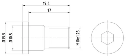 Schraube, Bremsscheibe TEXTAR TPM0007)
