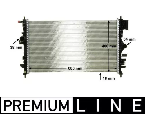 Kühler, Motorkühlung MAHLE CR 1099 000P)