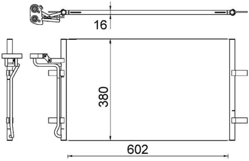 Kondensator, Klimaanlage MAHLE AC 725 000S)