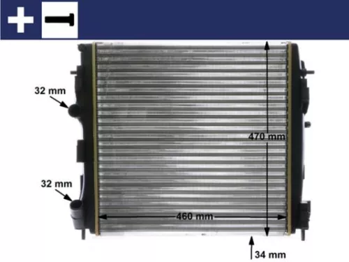Kühler, Motorkühlung MAHLE CR 1506 000S)