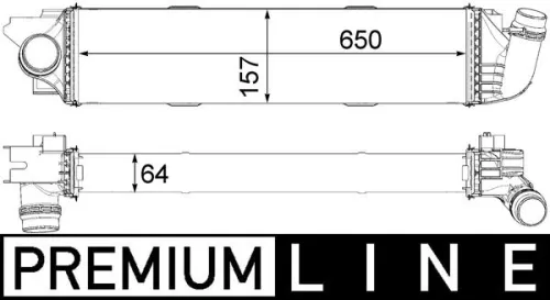 Ladeluftkühler MAHLE CI 31 000P)