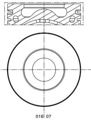 Kolben MAHLE 016 07 00)