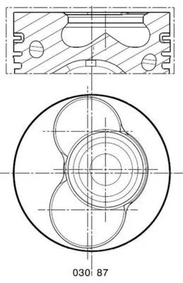Kolben MAHLE 030 87 00)