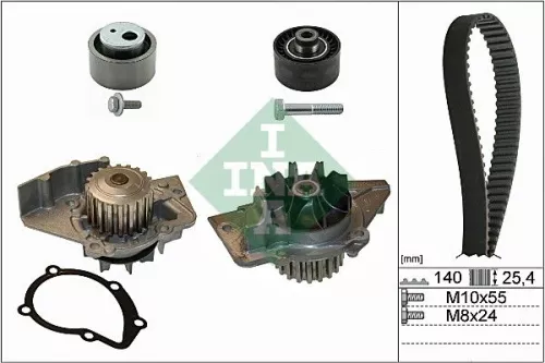 Water Pump & Timing Belt Kit Schaeffler INA 530 0440 30)