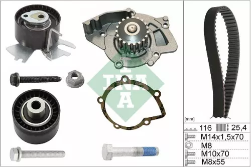 Water Pump & Timing Belt Kit Schaeffler INA 530 0558 31)