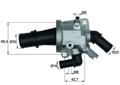 Thermostat, Kühlmittel MAHLE TI 153 88)