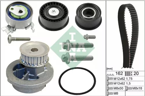 Water Pump & Timing Belt Kit Schaeffler INA 530 0443 30)