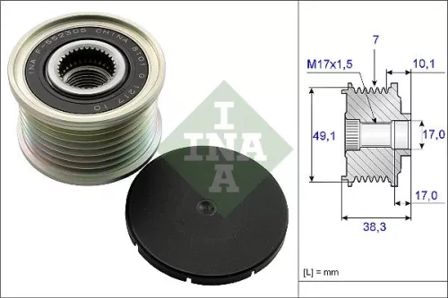 Freilaufkupplung des Generators Schaeffler INA 535 0153 10)