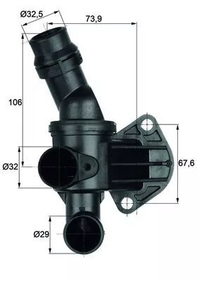Thermostat, Kühlmittel MAHLE TI 6 87)