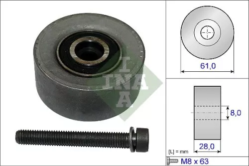 Deflection Pulley/Guide Pulley, timing belt Schaeffler INA 532 0472 10)