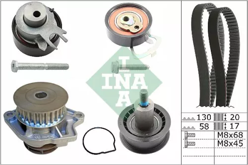 Water Pump & Timing Belt Kit Schaeffler INA 530 0538 30)