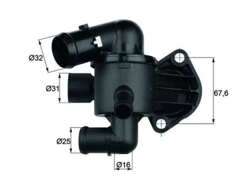 Thermostat, Kühlmittel MAHLE TI 33 87)