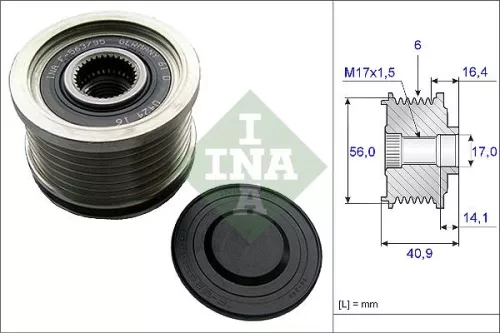 Freilaufkupplung des Generators Schaeffler INA 535 0213 10)