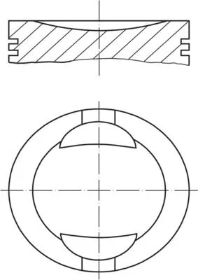 Kolben MAHLE 009 36 01)