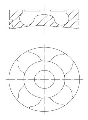Kolben MAHLE 012 30 00)