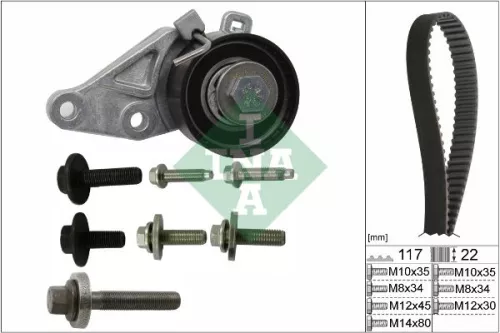 Timing Belt Kit Schaeffler INA 530 0140 10)