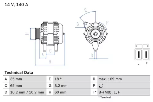 Generator BOSCH 0 986 084 150)