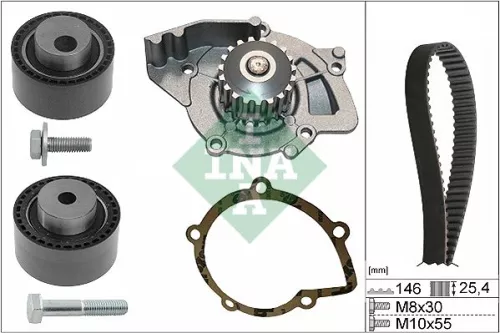 Water Pump & Timing Belt Kit Schaeffler INA 530 0446 31)