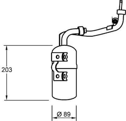 Trockner, Klimaanlage MAHLE AD 277 000S)
