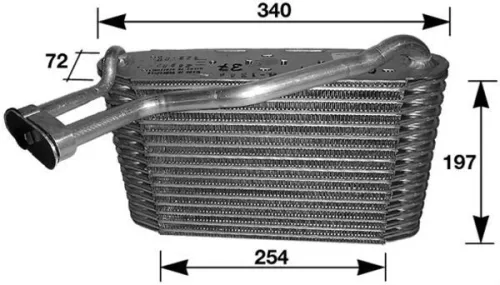 Verdampfer, Klimaanlage MAHLE AE 34 000S)