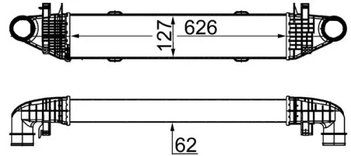 Ladeluftkühler MAHLE CI 359 000S)