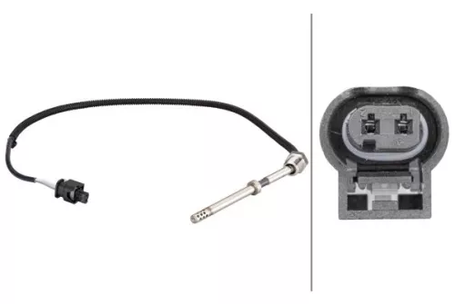 Sensor, Abgastemperatur HELLA 6PT 010 376-121)