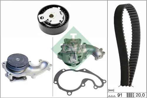 Water Pump & Timing Belt Kit Schaeffler INA 530 0142 30)