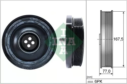 Riemenscheibe, Kurbelwelle Schaeffler INA 544 0137 10)