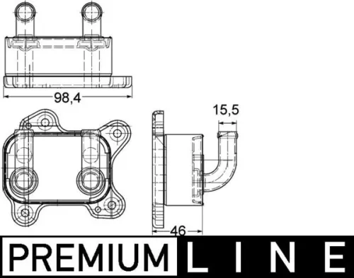 Ölkühler, Motoröl MAHLE CLC 168 000P)