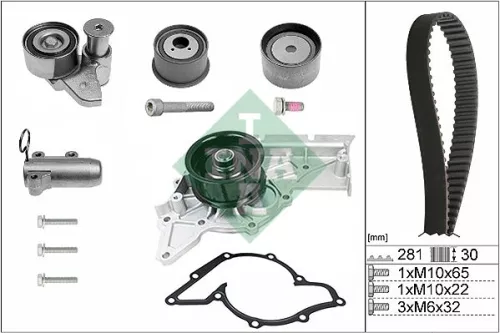 Water Pump & Timing Belt Kit Schaeffler INA 530 0480 30)