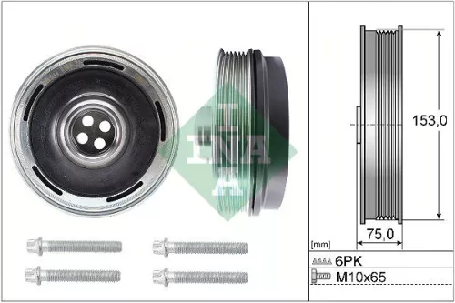 Riemenscheibensatz, Kurbelwelle Schaeffler INA 544 0169 20)