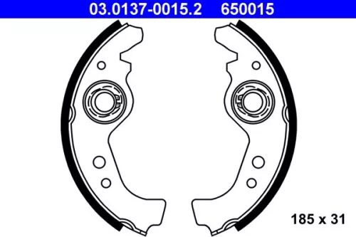 Bremsbackensatz ATE 03.0137-0015.2)