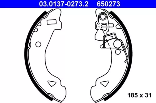 Bremsbackensatz ATE 03.0137-0273.2)