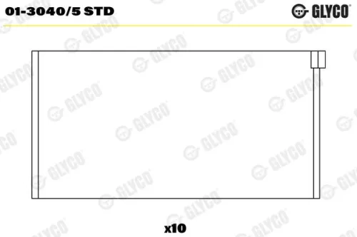 Pleuellager GLYCO 01-3040/5 STD)