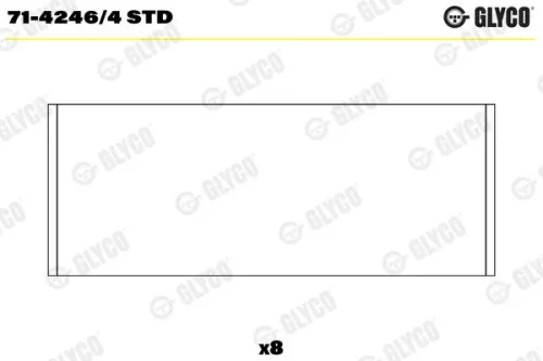 Pleuellager GLYCO 71-4246/4 STD)