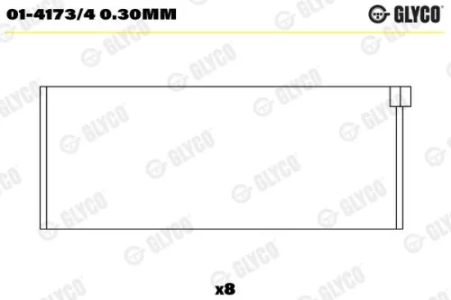 Pleuellager GLYCO 01-4173/4 0.30mm)