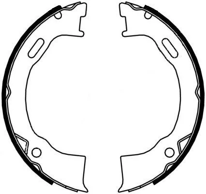 Bremsbackensatz, Feststellbremse TEXTAR 91071500)