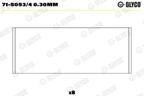 Pleuellager GLYCO 71-5053/4 0.30mm)